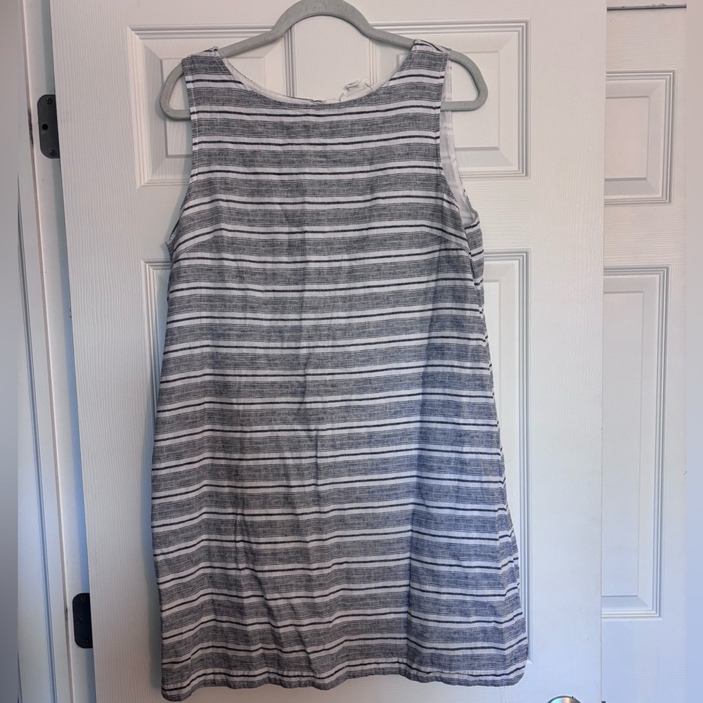 Striped Sleeveless Mini Dress